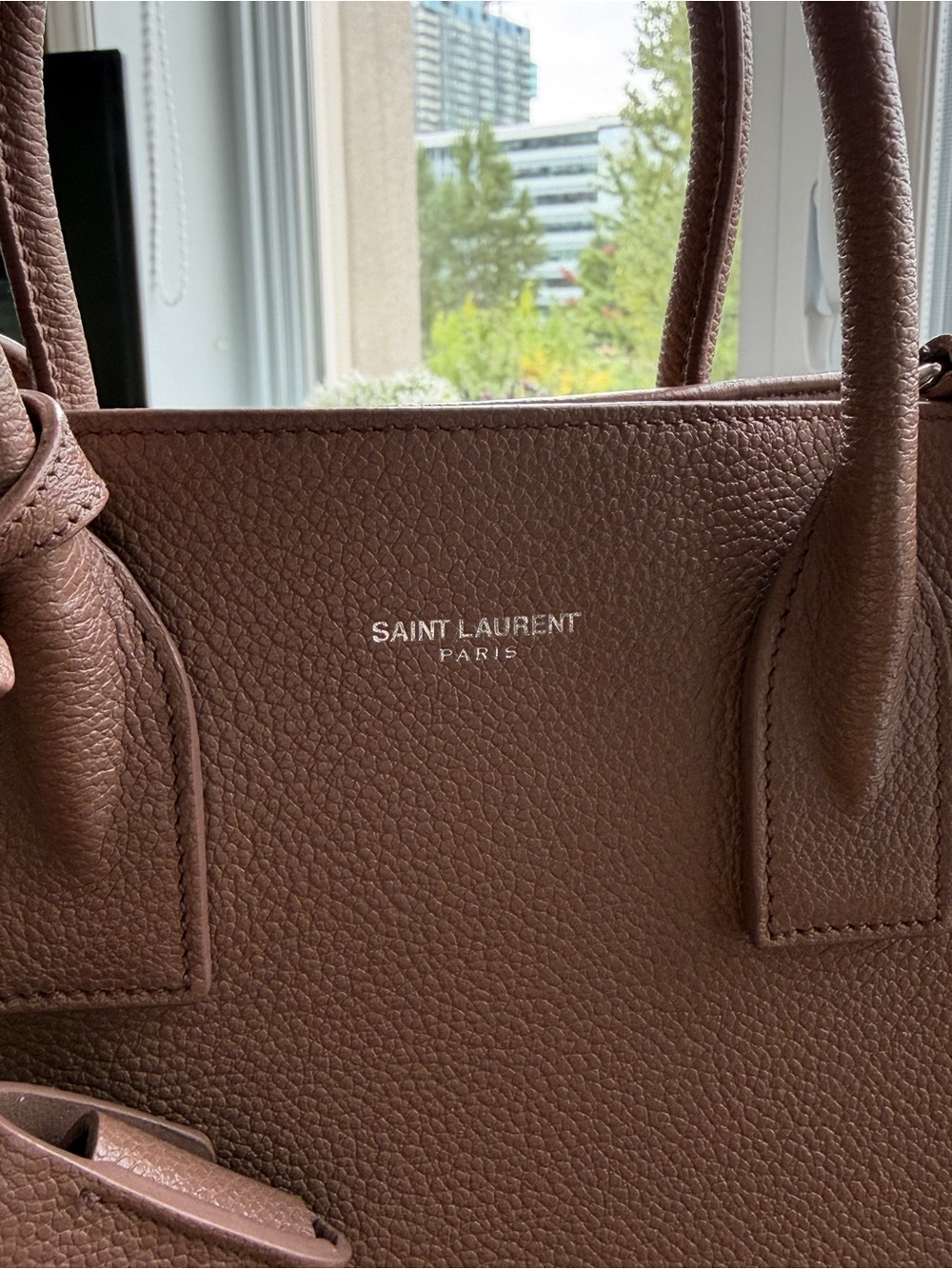Saint Laurent Sac de Jour grained leather - Dusty Rose Taupe - Picture 8 of 15